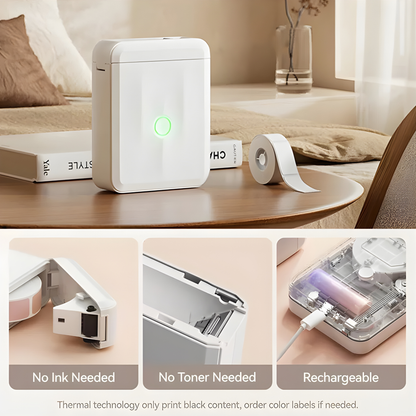 Thermal Label Printer Mini Portable